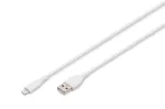 DIGITUS USB Silicone charging kaabel USB-A - Lightning USB 2.0 12W - 2m Valge