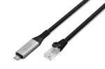 DIGITUS USB-C 3.2 Gen1 - RJ45 Etherneti kaabel - CAT6a S/FTP must - 3m