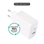 eSTUFF ES637031-BULK mobiilseadme laadija Nutitelefon Valge Vahelduvvool Kiirlaadimine Siseruumides