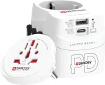 Reisiadapter SKROSS 1.302474 EL/FR/USA/&Uuml;K/AU pistikupesadele, 100&ndash;250 V AC, 7 A, USB 45 W