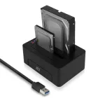 ACT AC1504 topelt-HDD dokkimisjaam, USB 3.2 Gen 1, must