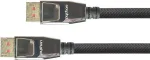 Anschlusskabel DisplayPort 1.4, 8K / UHD-2 @60Hz, Vollmetallstecker, vergoldete Kontakte, OFC, Nylongeflecht schwarz, 5m, PYTHON&reg; Series (GC-M0205)