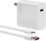 Xiaomi - HyperCharge Originaal - USB-C kaabel - 120 W - valge - kiirlaadimisadapter reisimiseks EU-pistik (MDY-13-EE)