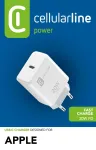 Cellularline USB-C laadija 20W - iPhone 8 v&otilde;i uuem 20W USB-C v&otilde;rgulaadija iPhone 8 ja uuemate mudelite maksimaalse kiirusega laadimiseks