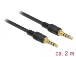 Audiojuhe DeLOCK 85598 2 m 3,5 mm must
