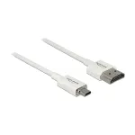 HDMI-kaabel DeLOCK 85147 0,25 m t&uuml;&uuml;p A t&uuml;&uuml;bile D valge