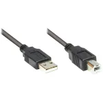 GoodConnections USB 2.0 A > B (ST-ST) 1,8 m adapterkaabel must (2510-2OFS)