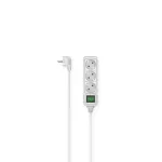 Hama 00223002 pikendusjuhe 3 m 3 vahelduvvoolu pistikupesa Siseruumides Valge