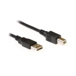 Ewent EC2403 USB-kaabel USB 2.0 3 m USB A USB B Must