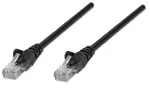 Intellinet 320764 v&otilde;rgu &uuml;henduskaabel, RJ45 (M) &ndash; RJ45 (M), Cat5e, U/UTP, 3 m, vormitud, konksuta, must
