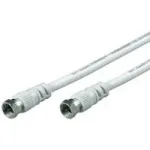 Wentronic Goobay SAT-&uuml;henduskaabel, 100% varjestatud, valge, 3,5 m - F-pistik F-pistik (50754)