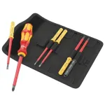 Wera 05006601001 Kraftform Kompakt VDE 7 Universal 2 elektriku kruvikeerajate komplekt vahetatavate teradega