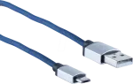 USB-kaabel ShiverPeaks BS14-50029 2m USB A Micro-USB B sinine