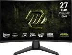 27-tolline MSI MAG 274CF X24 kumer Rapid VA monitor, Full HD 1920&times;1080, 0,5 ms, 300 cd/m&sup2;, VESA, must