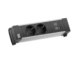 Bachmann Power Frame laua toitemoodul 2x Schuko USB-A USB-C 22W 0,2m GST18 h&otilde;bedane