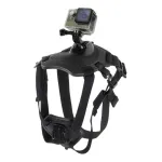 PULUZ Dog Chest Strap for Action Cameras (GoPro, Insta360, DJI Action) - Black