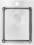 DEANTE 1-kraaniga terasest valamu Onyx Black graniitkomposiit pealepandav k&ouml;&ouml;givalamu 530x500mm