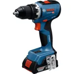 BOSCH Professional GSR 18V-65 Juhtmeta puur-keeraja, harjadeta, 2x 5,0 Ah Li-Ion, L-BOXX, k&auml;sit&ouml;&ouml;riistade komplekt