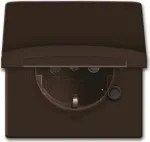 Busch-Jaeger 2064-0-0291 Schuko pistikupesa CEE 7/3 2P+E IP44 pruun 250V 16A pinnale paigaldatav