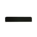 Adam Hall 19 inch Rack Blank Panel 2U Black Steel 1,5 mm