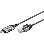 Goobay Etherneti-kaabel USB-C 3.1 RJ45-le &otilde;huke 5 m - &uuml;hendab ruuteri, modemi v&otilde;i (74405)