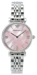 Armani AR1779 Naiste Kell 32mm Roosakuldne Roostevaba Teras Pruun Nahk