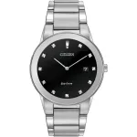 CITIZEN Eco-Drive meeste k&auml;ekell AU1060-51G 40mm roostevaba teras must sihverplaat