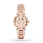 Michael Kors MK6110 Naiste roosakuldne roostevabast terasest k&auml;ekell 33mm