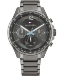 Tommy Hilfiger Men's Decker Quartz Watch 1791975 44 mm Blue Dial Stainless Steel Mesh