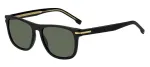 HUGO BOSS BLACK BOSS1626S807 Meeste p&auml;ikeseprillid, ruudukujuline atsetaatraam, must raam, hallid l&auml;&auml;tsed, 55 mm