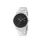 Pierre Cardin meeste analoogkvartskell CLC.6006 - 43mm roostevabast terasest korpus, must nahkrihm
