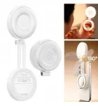ULANZI LM23 LED Video Light with Mirror, MagSafe, 2700K-6500K, 5 Brightness Levels, 750mAh, USB-C, White