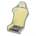 SABELT SIM RACING Sim Foam Pro Kit Istmepadi, vormip&uuml;siv, ergonoomiline, 40x50 cm - must