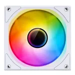 Jahutusventilaator Jonsbo ZK-120W 3in1 A-RGB valge &mdash; 120 mm, A-RGB valgustus