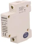 ORNO OR-DP-SB-133 Juhtmega uksekell, DIN-r&ouml;&ouml;pale 1 moodul, 230V AC, 85 dB, valge/hall