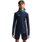 Nike Dri-FIT Academy 25 Drill Top Noorte Pikkade Varrukatega Veerand-T&otilde;mblusega Treeningpluus - Obsidian/Valge - Suurus L