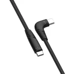 Kaabel Silicon Power Boost Link Nylon LK50CC USB-C &ndash; USB-C, 1 m, 60 W, L-kujuline (SP1M0ASYLK50CC1G)