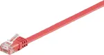 Wentronic 96418 Cat6 U/UTP RJ45 patch-kaabel, 3 m, punane, 1 Gbps, 250 MHz, vask, PVC-kate