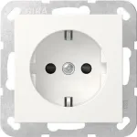 Gira System 55 SCHUKO pistikupesa, s&uuml;vispaigaldatav, puhtvalge matt, 16 A, 250 V, t&auml;iustatud kontaktikaitsega 475527