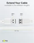 Wentronic USB 2.0 A isane - emane pikenduskaabel 5m valge 96288