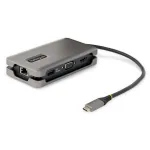 StarTech.com USB-C mitmeportne adapter - HDMI/VGA - 4K 60Hz - 3-pordine USB-jaotur - 100 W toiteedastus - GbE - reisi-minidokkijaam koos laadimisega - 1 jalga/30 cm m&auml;hitav kaabel