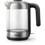 Philips 5000 seeria HD9339/80 Klaasist veekeetja, 1,7 L, 2200 W, klaas, roostevaba teras, veetaseme indikaator, juhtmeta