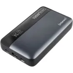 Akupank INTENSO 7350050 &mdash; 20000 mAh, 1&times; USB-A + 2&times; USB-C, 100 W koguv&auml;ljundv&otilde;imsus, must/hall