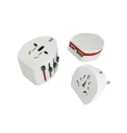 MicroConnect SKROSS maailma reisiadapter kahe USB-pesaga, valge