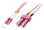 Lindy 46362 InfiniBand/fiiberoptiline kaabel 3 m LC SC Roosa