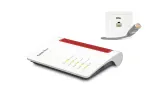 Karp FRITZ! 7510 traadita ruuter Gigabit Ethernet &uuml;heribaline (2,4 GHz) valge