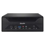Shuttle XPC slim Barebone XH610 - S1700, Intel H610, 1xDP, 1xHDMI, 1x VGA, 2x COM (RS232), 2x LAN (2.5G ja 1G), 1x slim 5,25 tolli, 2x 3,5 tolli, 2x M.2, 24/7 pidev t&ouml;&ouml;