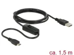 USB-kaabel DeLOCK 84803 USB 2.0 1.5 m USB A Micro-USB B Must