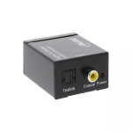 InLine Audio Converter Digital to Analog Input Toslink or RCA OUT 2x RCA Stereo