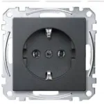 Pistikupesa t&uuml;&uuml;p F Merten MEG2301-0414, 16 A, 250 V, antratsiit